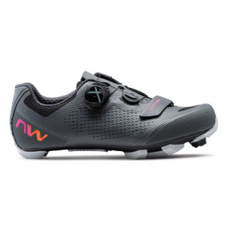 Pantofi de ciclism femei Northwave Razer 2 Wmn gri/roz