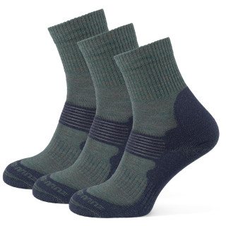 Șosete Zulu Merino Women 3-pack verde