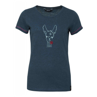 Tricou femei Chillaz Gandia Happy Alpaca albastru închis