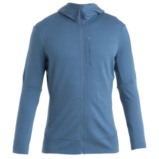 Hanorac funcțional bărbați Icebreaker Men Merino 260 Quantum IV LS Zip Hoodie albastru