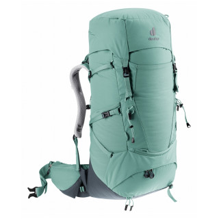 Rucsac turistic Deuter Aircontact Core 45+10 SL albastru deschis jade-graphite