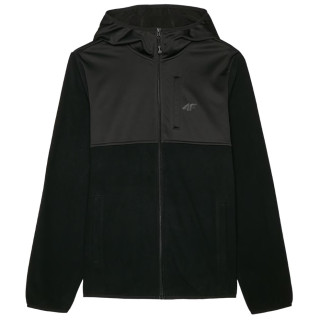 Hanorac bărbați 4F Fleece M269 negru DEEP BLACK