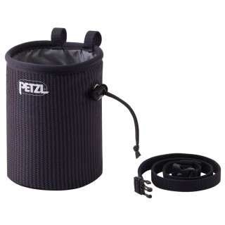 Săculeț pentru magneziu Petzl Bandi negru Chalk Stripes