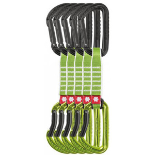 Bucle echipate Ocun Falcon QD PA 16, 10cm 5 pack verde