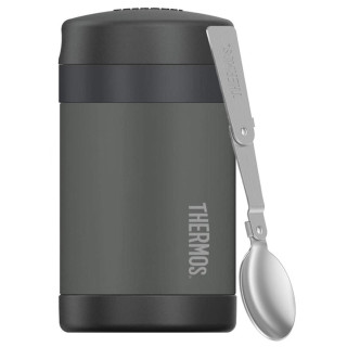 Termos pentru mâncare cu lingură copii Thermos Funtainer negru