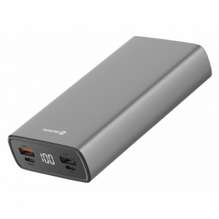 Powerbank Swissten Aluminum 20000 mAh argintiu