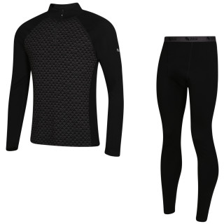 Set funcțional bărbați Zulu Merino 240 Zip Long negru