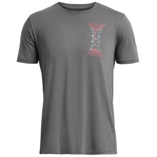 Tricou bărbați Under Armour Dusk to Dawn Skul SS gri