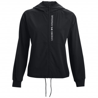 Geacă femei Under Armour Woven FZ Jacket negru