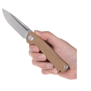 Briceag Acta non verba Z200 BB, Stonewash/Plain Edge, G10 bej coyote