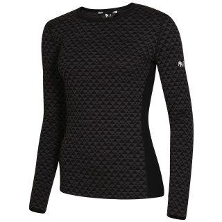 Tricou funcțional femei Zulu Merino 240 Long negru