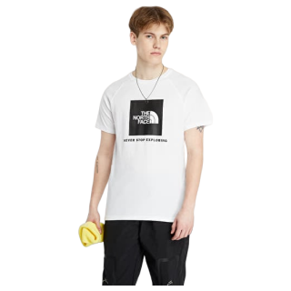 Tricou bărbați The North Face M S/S Raglan Redbox Tee alb