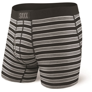 Boxeri Saxx Ultra Boxer Fly Back Crew Stripe negru/gri