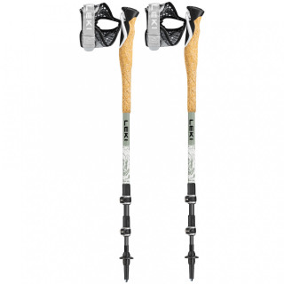 Bețe Trail Running Leki Cross Trail Carbon 110-135 cm alb