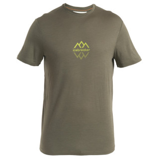 Tricou bărbați Icebreaker Men Merino 150 Tech Lite III SS Tee Icebreaker Logo Reflections verde