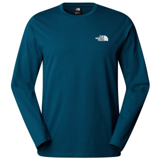 Tricou bărbați The North Face M L/S Simple Dome Tee albastru MIDNIGHT PETROL