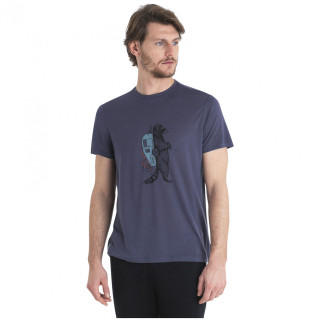 Tricou funcțional bărbați Icebreaker Men Merino Core SS Tee Waschbar Wandering gri Graphite