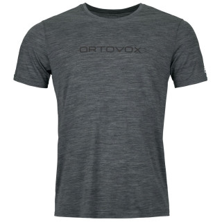 Tricou bărbați Ortovox 150 Cool Brand Ts M negru/gri