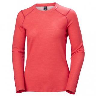 Tricou funcțional femei Helly Hansen W Lifa Merino Midweight Crew roz