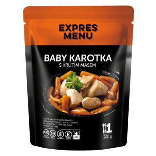 Expres menu Carne de curcan cu baby morcovi