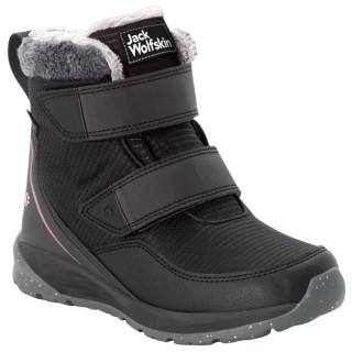 Încălțăminte copii Jack Wolfskin Polar Wolf Texapore Mid Vc K negru/roz