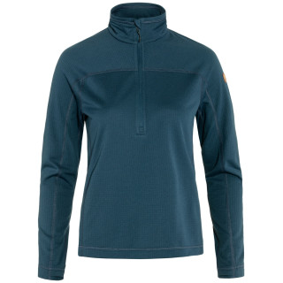 Hanorac femei Fjällräven Abisko Lite Fleece Half Zip W albastru