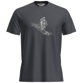 Tricou bărbați Icebreaker M Mer 150 Tech Lite SS T Skiing Yeti negru Graphite