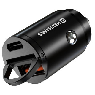 Adaptor auto Swissten Car Charger 30W negru