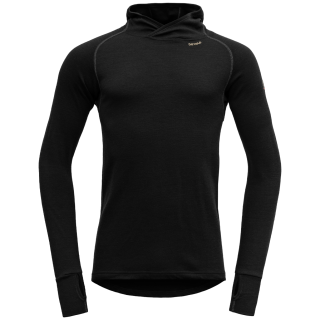 Hanorac funcțional bărbați Devold Expedition Merino 235 Hoodie Man negru Black