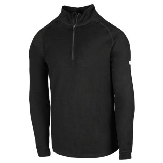 Tricou bărbați Zulu Merino 180 Zip Long negru