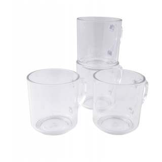 Set căni Bo-Camp Mug 330 ml 4 buc. alb