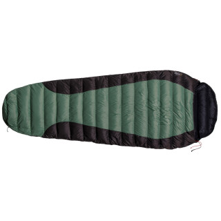 Sac de dormit de puf Warmpeace Viking 300 195 cm verde/negru