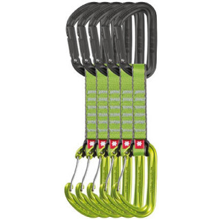 Bucle echipate Ocun HAWK QD Combi PA 16, 10cm 5 pack verde