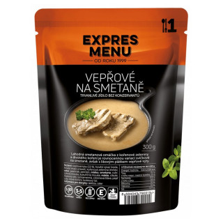 Expres menu Carne de porc cu smântână 300 gr