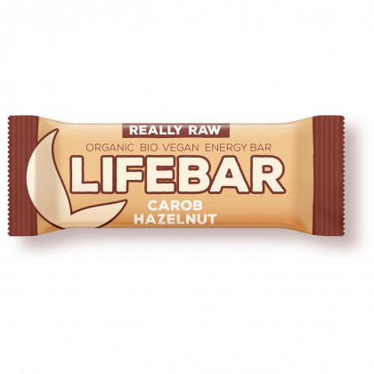 Baton Lifefood Lifebar carob cu nuci BIO RAW 47 g