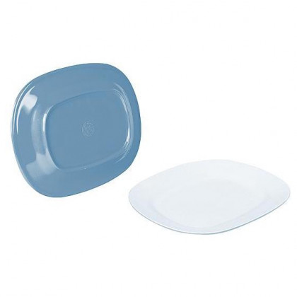 Tavă Bo-Camp Dish plate melamine 2-tone albastru
