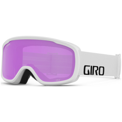 Ochelari de schi Giro Cruz White Wordmark Amber Pink alb White Wordmark Amber Pink