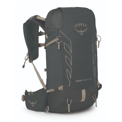 Rucsac turistic femei Osprey Tempest Velocity 20 negru dark charcoal/chiru tan