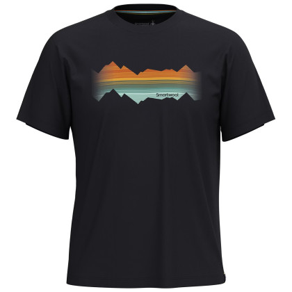 Tricou Smartwool Mountain Horizon Short Sleeve Graphic T negru black