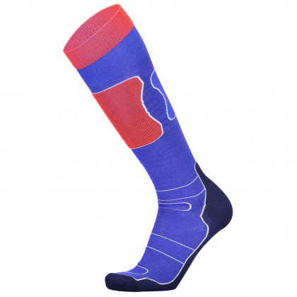Șosete bărbați Mons Royale Pro Lite Tech Sock modré albastru Navy / Grey / Bright Red
