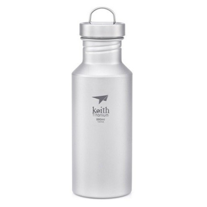 Sticlă Keith Titanium Sport Bottle 550 ml gri