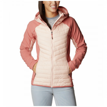 Geacă de iarnă femei Columbia Powder Lite™ Hybrid Hooded Jacket roz