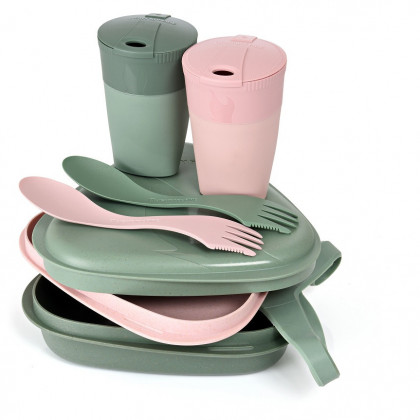 Set de vase Light My Fire Pack'n EatKit BIO roz/verde