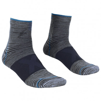 Șosete Ortovox Alpinist Quarter Socks gri/albastru