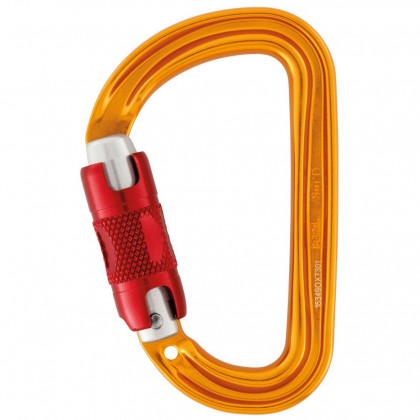 Carabină cu blocare Petzl Sm´D Twist-Lock portocaliu Orange