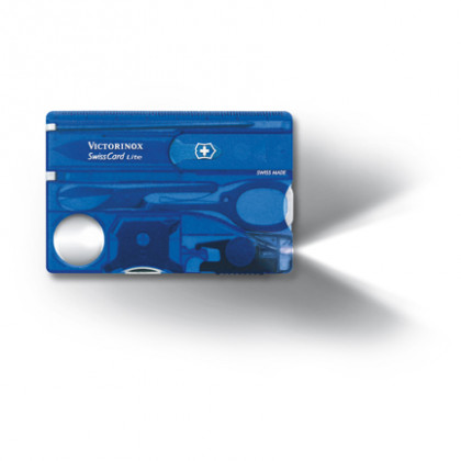 Card multifuncțional Victorinox SwissCard Lite albastru