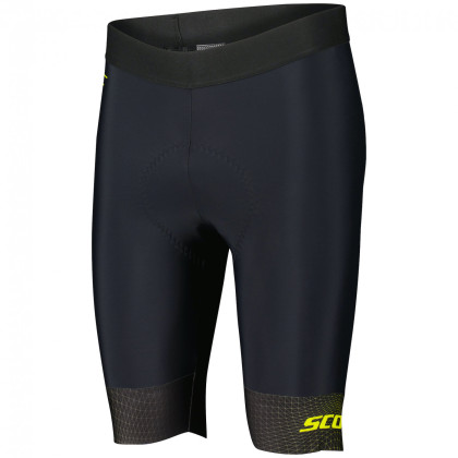 Pantaloni scurți de ciclism bărbați Scott RC Pro +++ negru/galben
