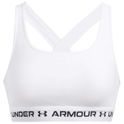 Bustieră Under Armour Crossback Mid Bra alb WHT