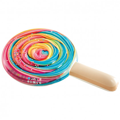 Acadea gonflabilă Intex Rainbow Lollipop Float roșu/albastru