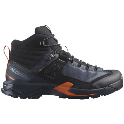 Încălțăminte bărbați Salomon X Ultra Alpine Mid Gore-Tex albastru închis Blue Nights / Black / Red Orange